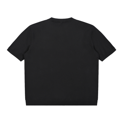 Cotton Knit Short Sleeve Henley T-Shirt
