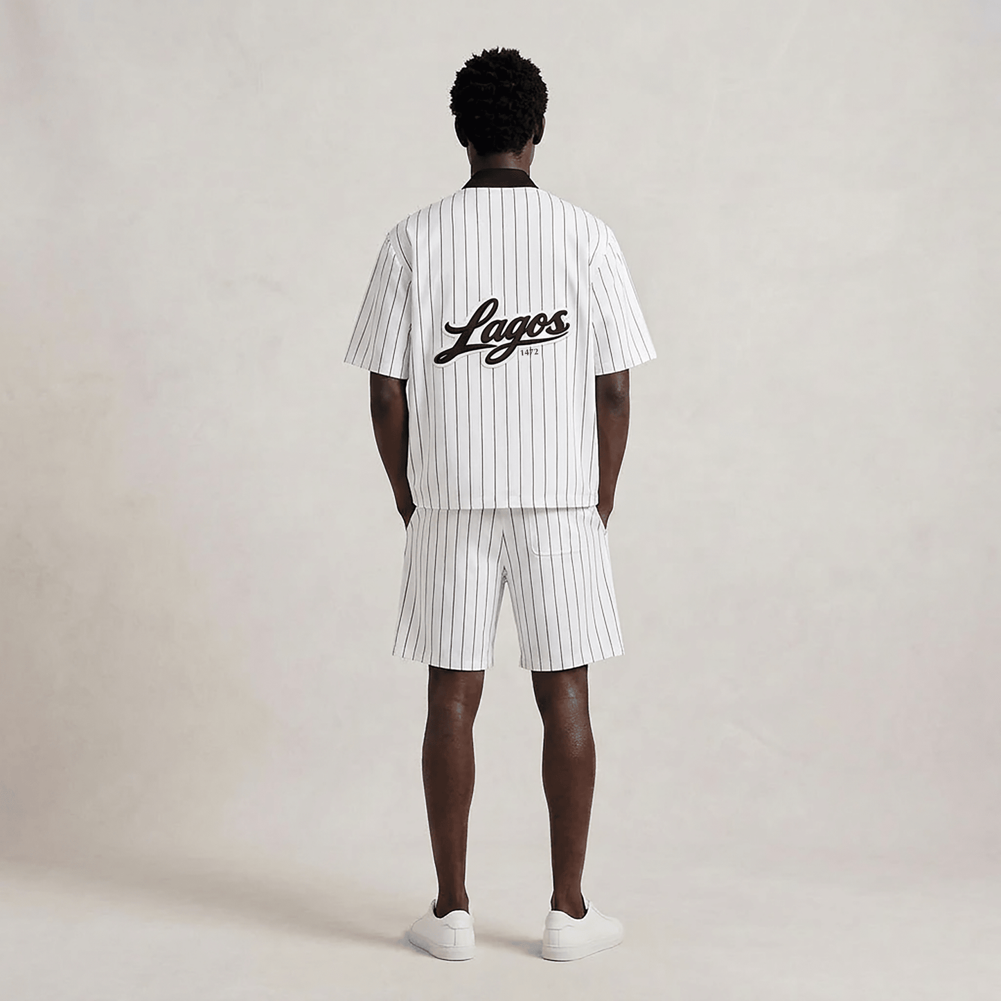 Unisex Striped Baseball Jersey Full - Zip - | 234 Collectives