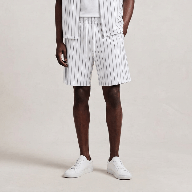 Unisex Striped Loose Fit Shorts - | 234 Collectives